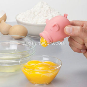 Separador de gema de ovo de borracha de silicone padrão alimentar